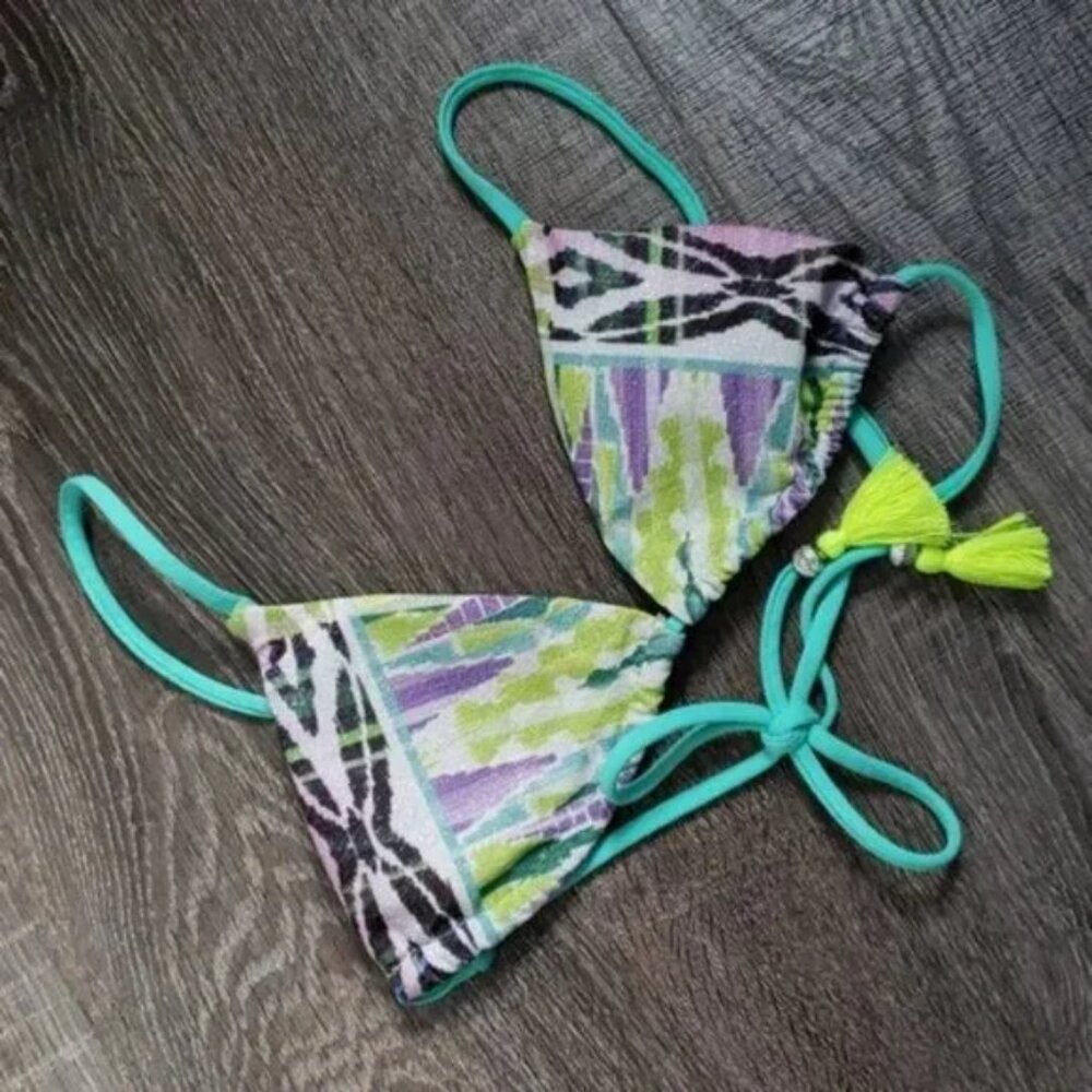 Ale "Treasure Chest" Triangle String Bikini Top - Picture 2 of 4